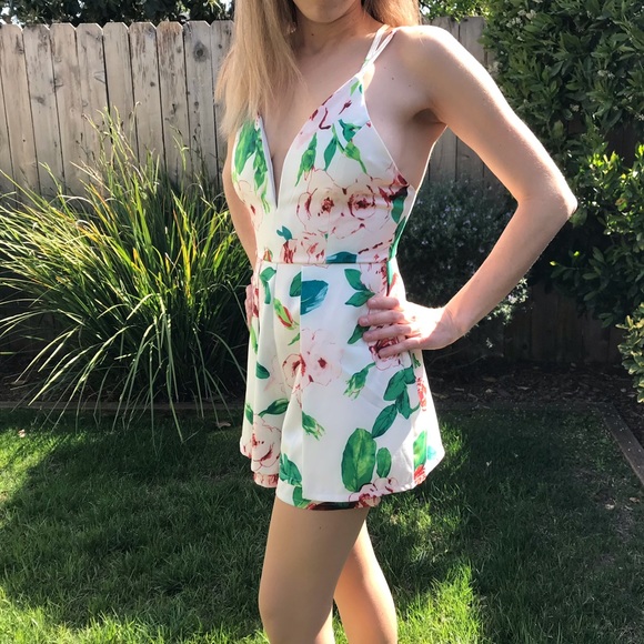 L'ATISTE Tops - L’ATISTE by Amy Floral Romper